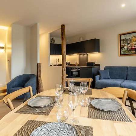 Apartment L'escale Du Vieux Port 4p - Closed Garage - Sauna - Air Conditioning Honfleur
