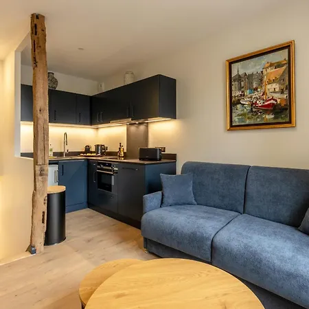 Apartment L'escale Du Vieux Port 4p - Closed Garage - Sauna - Air Conditioning Honfleur