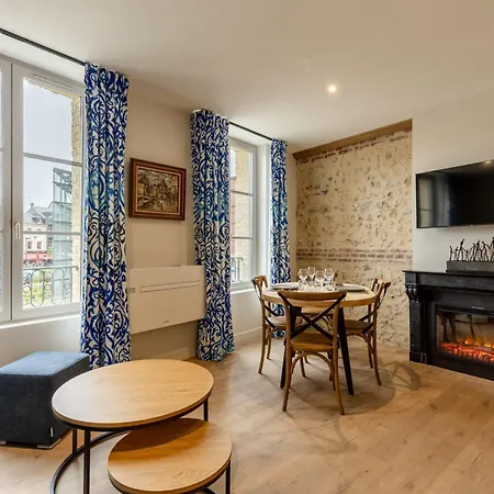L'escale Du Vieux Port 4p - Closed Garage - Sauna - Air Conditioning Apartment Honfleur